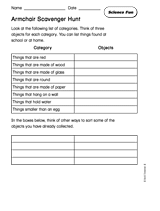 Science Fun: Armchair Scavenger Hunt