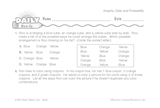 Math Warm-Up 207 for Gr. 5 & 6: Graphs, Data & Probability
